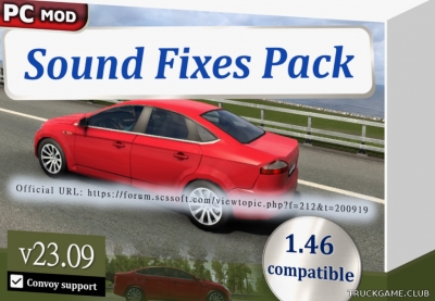 Мод "Sound Fixes Pack v23.09" для Euro Truck Simulator 2