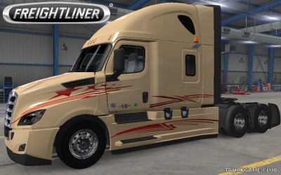 Мод "Freightliner Cascadia Tan Skin" для American Truck Simulator