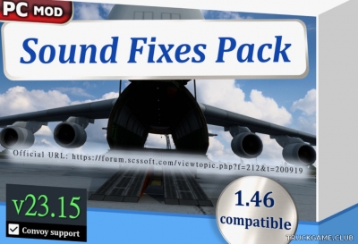 Мод "Sound Fixes Pack v23.15" для Euro Truck Simulator 2