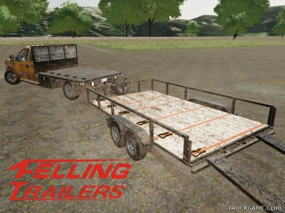 Мод "Felling 14x8 FT Trailer v1.0" для Farming Simulator 22