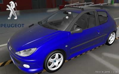 Мод "Peugeot 206 GTI" для Euro Truck Simulator 2