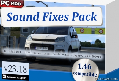 Мод "Sound Fixes Pack v23.18" для American Truck Simulator