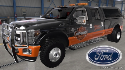 Мод "Ford F-350 Super Duty & Trailers" для American Truck Simulator