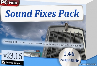 Мод "Sound Fixes Pack v23.16" для American Truck Simulator