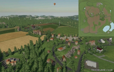 Мод "European Map v1.1" для Farming Simulator 22