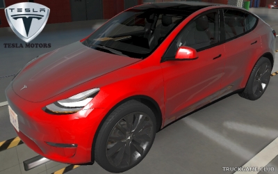 Мод "Tesla Model Y 2021" для Euro Truck Simulator 2