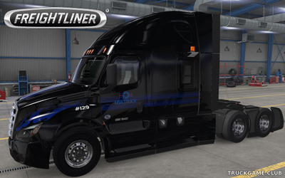 Мод "Freightliner Cascadia Black Skin" для American Truck Simulator
