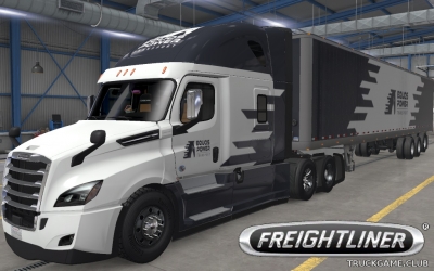 Мод "Freightliner Cascadia & Trailer Equos Skin" для American Truck Simulator