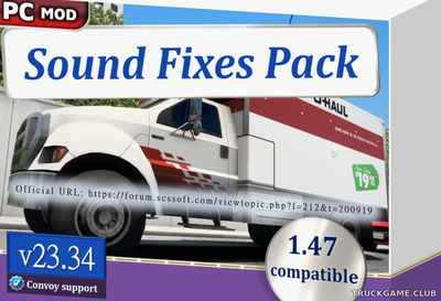 Мод "Sound Fixes Pack v23.34" для American Truck Simulator
