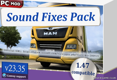 Мод "Sound Fixes Pack v23.35" для Euro Truck Simulator 2