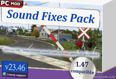 Мод "Sound Fixes Pack v23.46" для American Truck Simulator