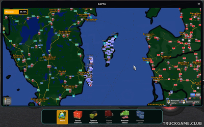 Мод "Swedish Islands Map v1.1" для Euro Truck Simulator 2