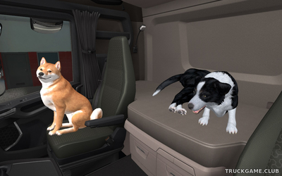 Мод "Dog with animation v1.0.1" для Euro Truck Simulator 2