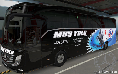 Мод "Mercedes New Travego 16 SHD Skinpack" для Euro Truck Simulator 2