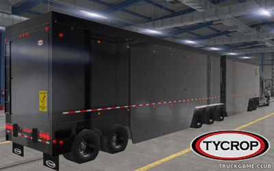 Мод "Ownable Tycrop ChipVan B-train v1.7" для American Truck Simulator