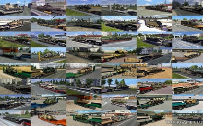 Мод "Military cargo pack by Jazzycat v6.7.1" для Euro Truck Simulator 2