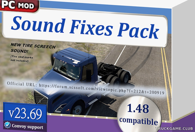 Мод "Sound Fixes Pack v23.69" для American Truck Simulator