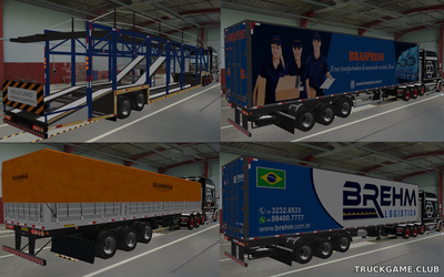 Мод "Ownable Brazilian Trailer Pack v1.9.6.2" для Euro Truck Simulator 2