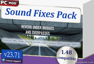 Мод "Sound Fixes Pack v23.71" для Euro Truck Simulator 2