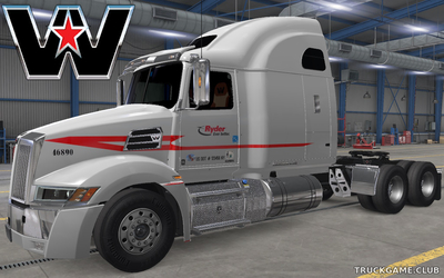 Мод "Western Star 5700EX Ryder Skin" для American Truck Simulator
