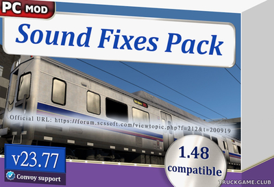 Мод "Sound Fixes Pack v23.77" для American Truck Simulator