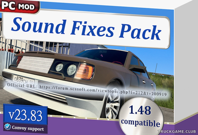 Мод "Sound Fixes Pack v23.83" для Euro Truck Simulator 2