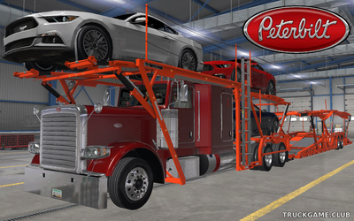 Мод "Peterbilt 389 Car Hauler" для American Truck Simulator