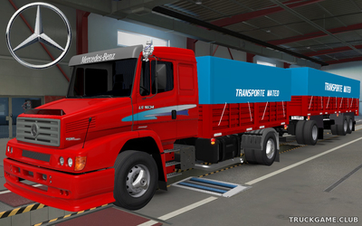 Мод "Mercedes LS 1634 & Trailer" для Euro Truck Simulator 2