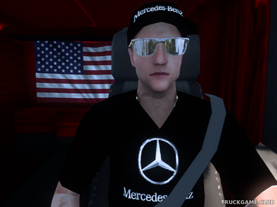 Мод "Mercedes Driver Skin" для Euro Truck Simulator 2