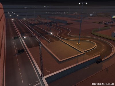 Мод "Car training ground" для Euro Truck Simulator 2