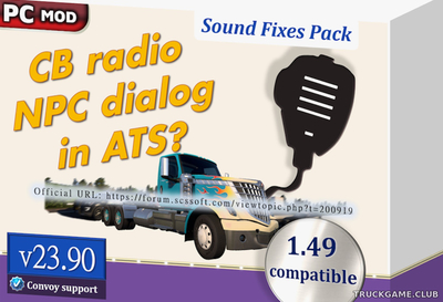 Мод "Sound Fixes Pack v23.90" для American Truck Simulator