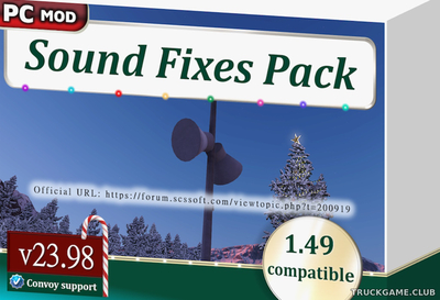 Мод "Sound Fixes Pack v23.98" для Euro Truck Simulator 2