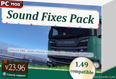 Мод "Sound Fixes Pack v23.96" для Euro Truck Simulator 2