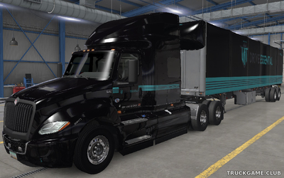 Мод "International LT & Trailer Drive Essential Skins" для American Truck Simulator