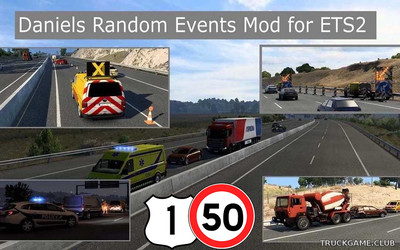 Мод "Daniels Random Events" для Euro Truck Simulator 2