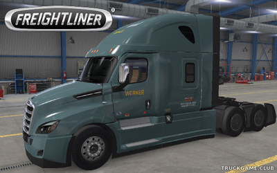 Мод "Freightliner Cascadia Werner Skin" для American Truck Simulator