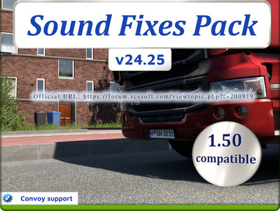 Мод "Sound Fixes Pack v24.25" для Euro Truck Simulator 2