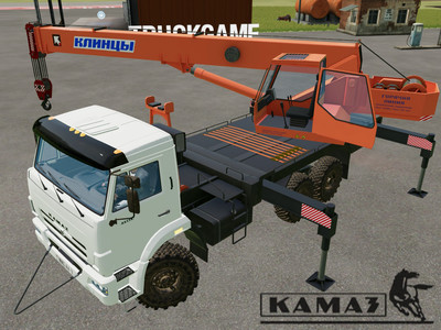 Мод "КамАЗ-43118 КС-35713 Клинцы 6х6 v3.0" для Farming Simulator 22