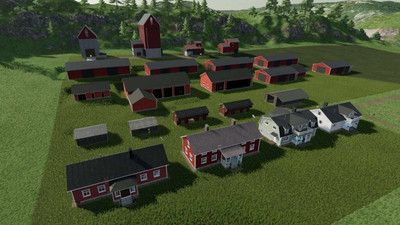 Мод "Placeable Finnish Buildings Package v1.1" для Farming Simulator 22