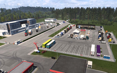 Мод "Trucker meeting point on A7" для Euro Truck Simulator 2