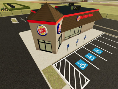 Мод "Placeable Burger King v1.0" для Farming Simulator 22