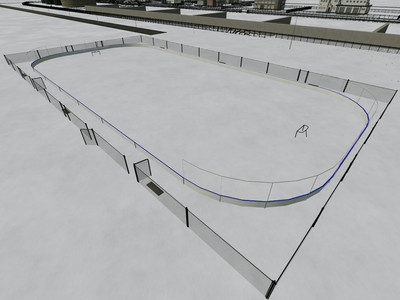 Мод "Placeable Hockey Rink v1.0" для Farming Simulator 22