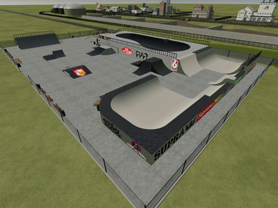 Мод "Placeable Skate Park v1.0" для Farming Simulator 22