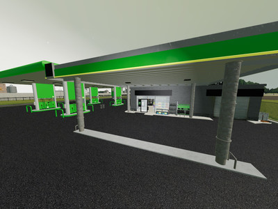 Мод "Placeable BP Gas Station v1.0" для Farming Simulator 22
