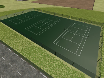 Мод "Placeable Tennis Courts v1.0" для Farming Simulator 22