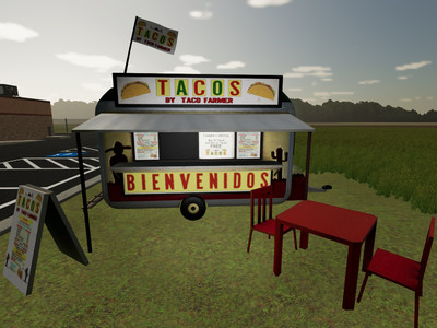 Мод "Placeable Taco Stand v1.0" для Farming Simulator 22