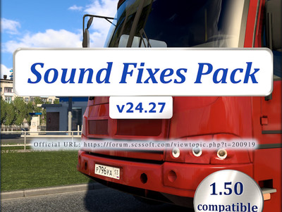 Мод "Sound Fixes Pack v24.27" для American Truck Simulator