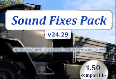 Мод "Sound Fixes Pack v24.29" для Euro Truck Simulator 2