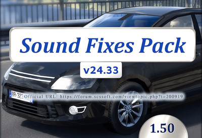 Мод "Sound Fixes Pack v24.33" для Euro Truck Simulator 2