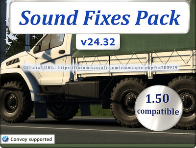 Мод "Sound Fixes Pack v24.32" для American Truck Simulator